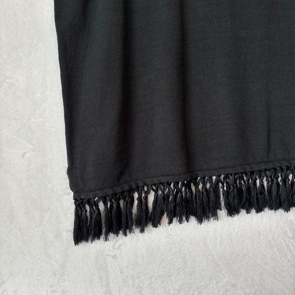 Jason Wu black Sleeveless Sweater Fringe size 4X - Picture 3 of 9